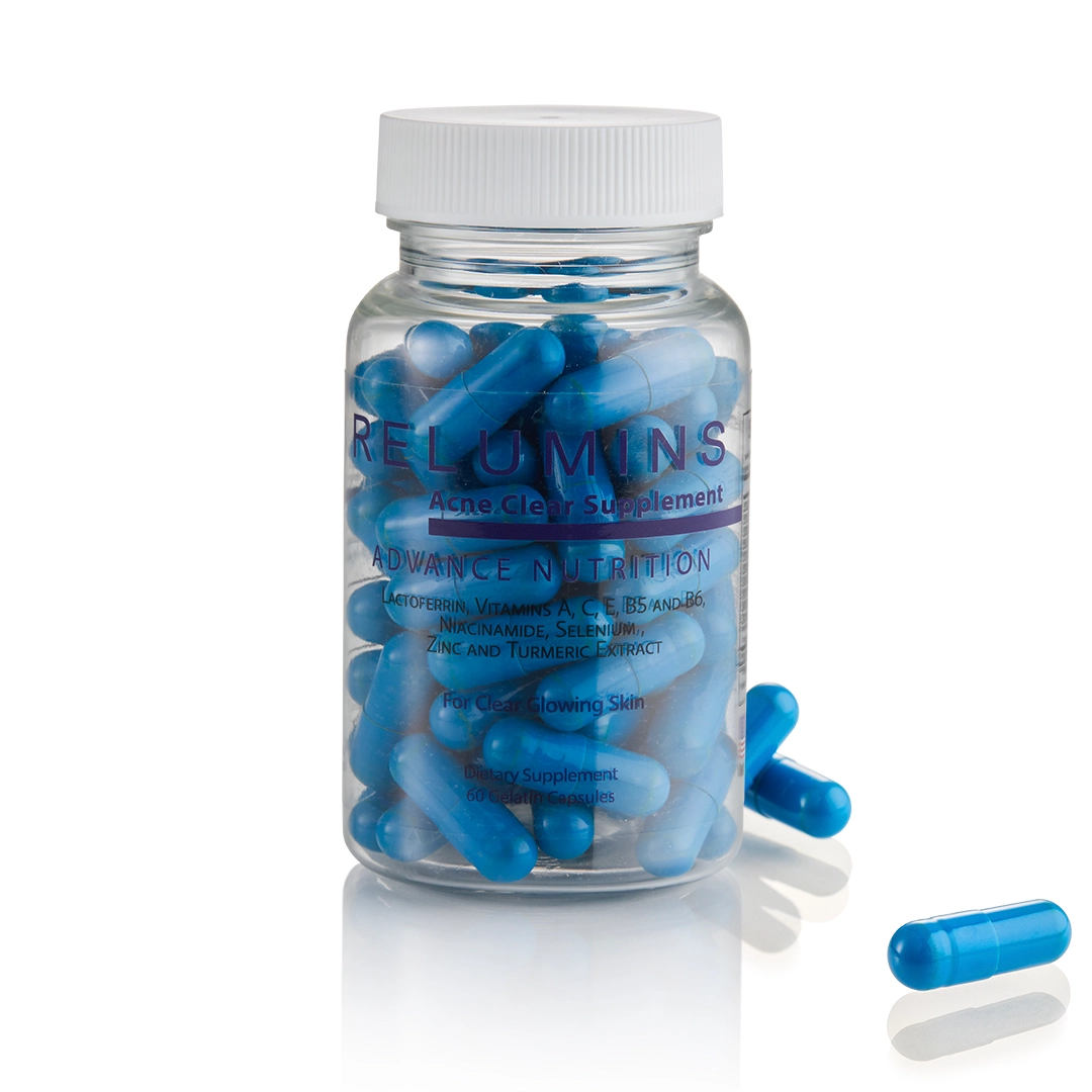 Relumins Oral Acne Treatment - Dermatologist Formula - Dual Capsule For Clear Skin - Protects Against Acne Scars - Image 3