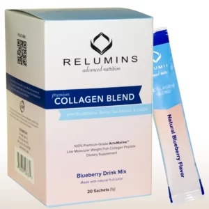 Relumins Premium Collagen Blend - 20 Sachets - 100% Premium-Grade ActuMarine Collagen with Glutathione, Green Tea Extract and CoQ10 - Image 4