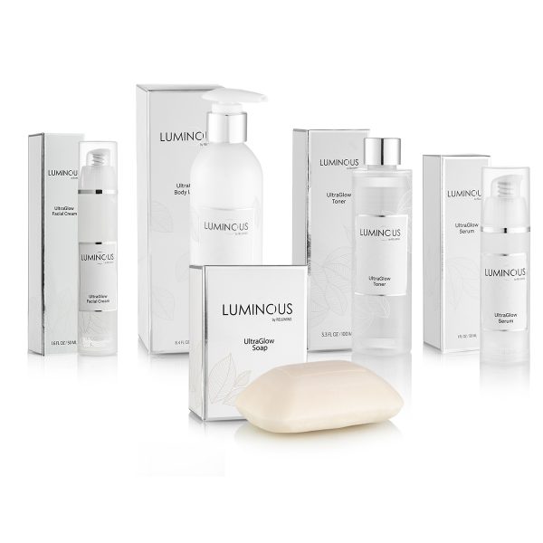 NEW Luminous UltraGlow Set - Cream, Lotion, Serum, Soap and Toner!! Bright and Glowing Skin Set from Relumins