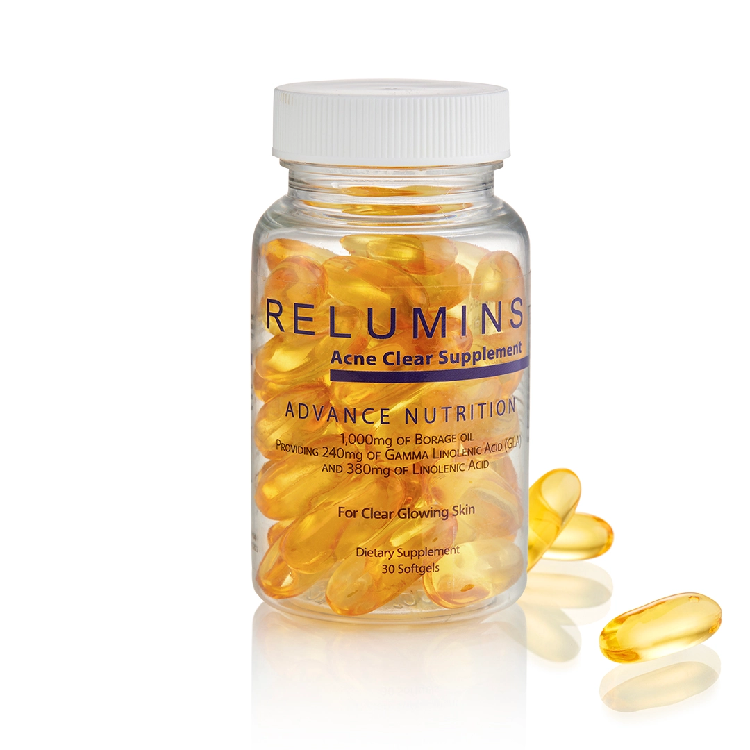 Relumins Oral Acne Treatment - Dermatologist Formula - Dual Capsule For Clear Skin - Protects Against Acne Scars - Image 2