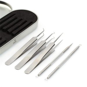 Relumins Pro Clear 5 piece Blemish, Pimple Comedone Extractor Tool Best Acne Removal Kit - Treatment for Blemish, Whitehead Popping, Zit Removing for Risk Free Nose Face Skin with Metal Case - Image 2