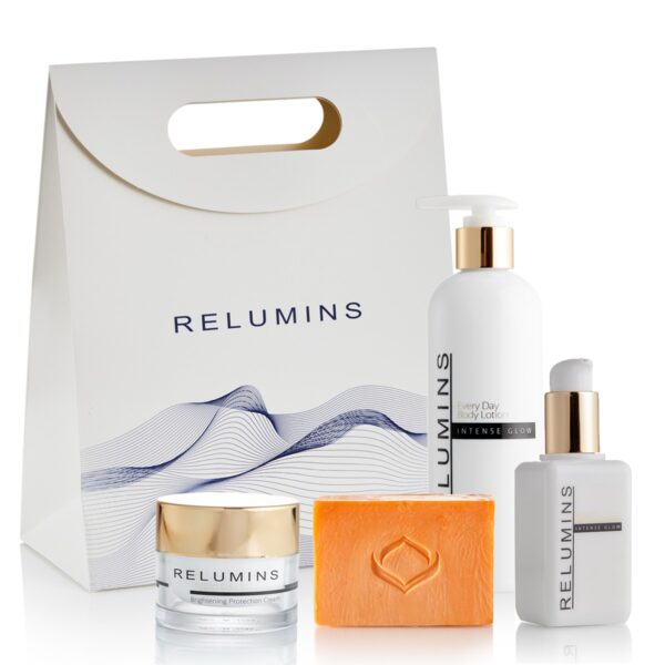 Relumins Complete Glow Set - Get your glow with Relumins Glow Set with FREE Travel Bag