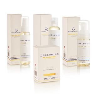 Authentic Relumins Medicated Professional Clear Set with Acne Fighting Botanicals