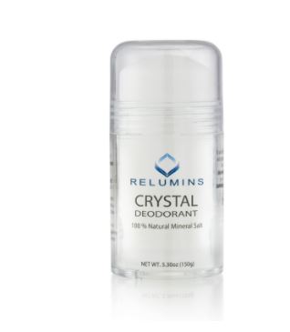 New! Relumins Natural Mineral Salt Crystal Deodorant