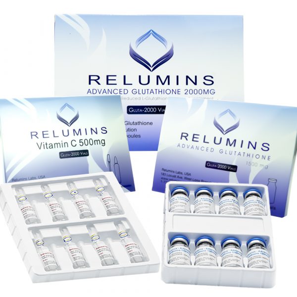 Relumins Advanced IV Glutathione 2000mg - Glutathione & Vitamin C - NO BOOSTER