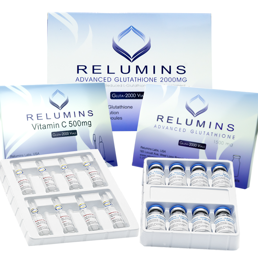 Relumins Advanced IV Glutathione 2000mg - Glutathione & Vitamin C - NO BOOSTER