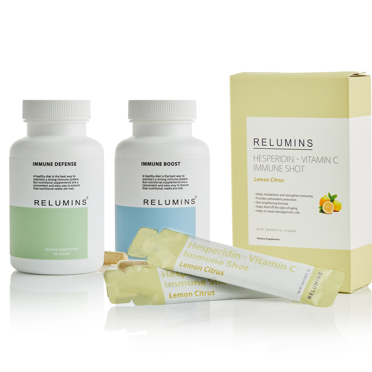 Complete Immune Support - Relumins Boost, Defense & Bioflavonoids with Natural C!