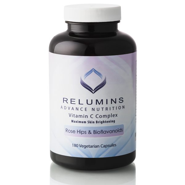 Relumins Advance Nutrition Vitamin C Complex MAX Skin Brightening with Rose Hips & Bioflavinoids 180 Capsules