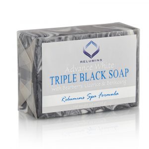 Relumins Professional Spa Formula Triple Action Black & White Whitening Soap - Maximum Whitening for Normal & Sensitive Skin