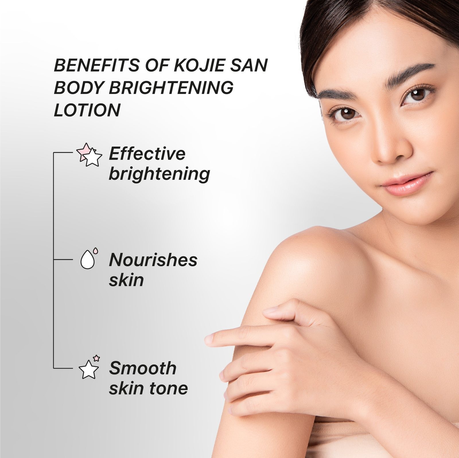 Kojie San Body Lightening Lotion - Large 250ml Bottle - Image 4