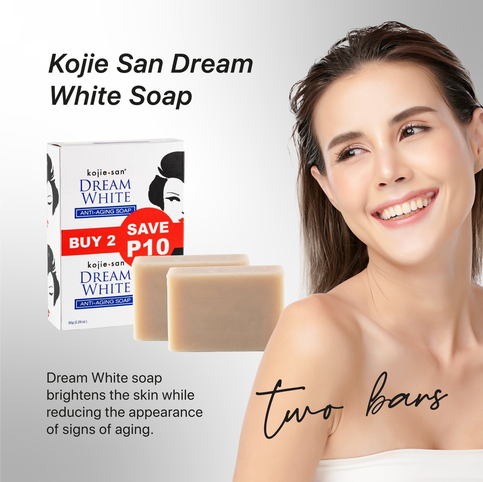 Kojie San Dream White Soap 2 Bars - 135g - Image 4